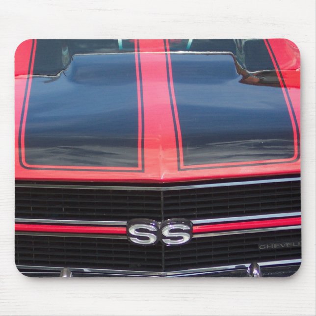 Red and black Chevelle SS Mouse Pad (Front)