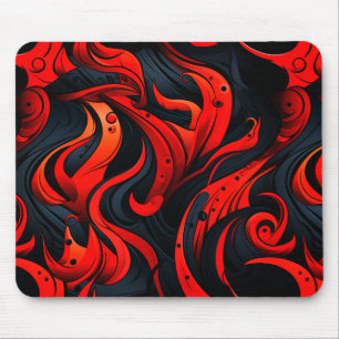 Red and Black Design Mouse Pad