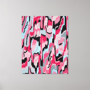 Red and Black Digital Print 