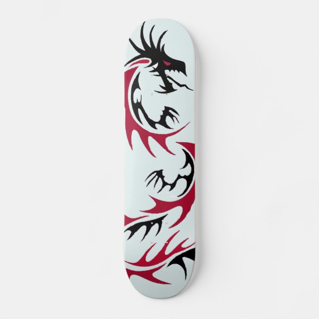 red and black dragon skateboard (Front)