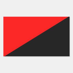 red and black flag logo xx sticker
