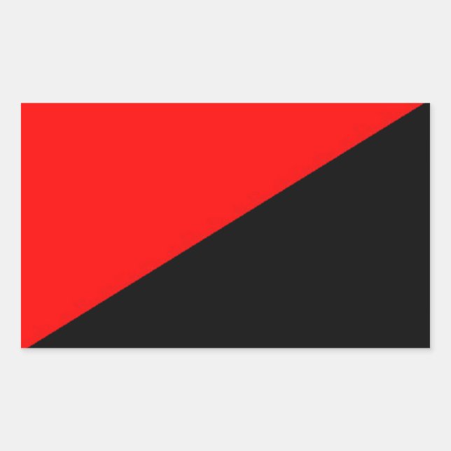 red and black flag logo xx sticker (Front)