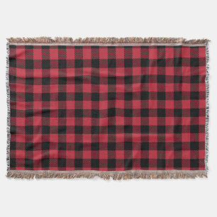 Red and Black Flannel Lodge Blanket