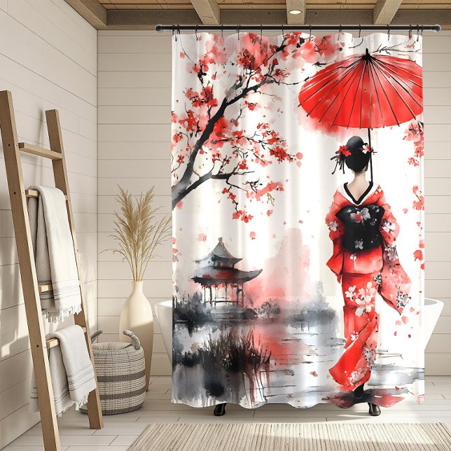 Red and Black Floral Geisha | (Creator Uploaded)