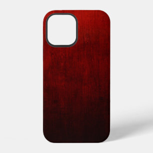 Red and black floral textile iPhone 12 case