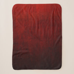 Red and black floral textile sherpa blanket