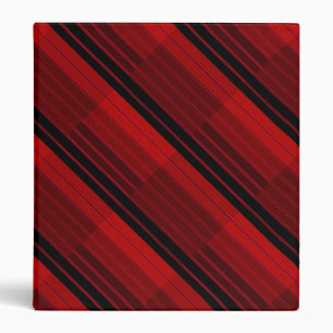 Red and Black Geometric Patchwork Quilt  Binder
