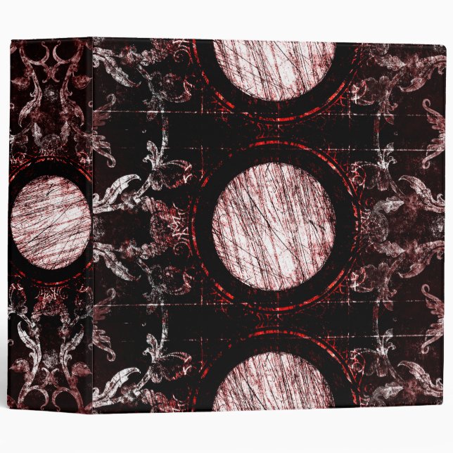 Red and Black Gothic Moon Binder (Front/Spine)