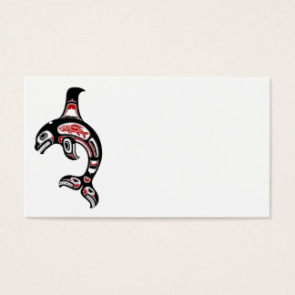 Red and Black Haida Spirit Killer Whale