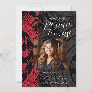 Red and Black Invitation