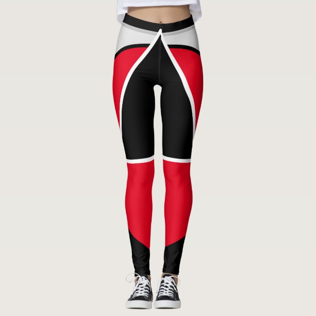Red and Black Leggings (Front)