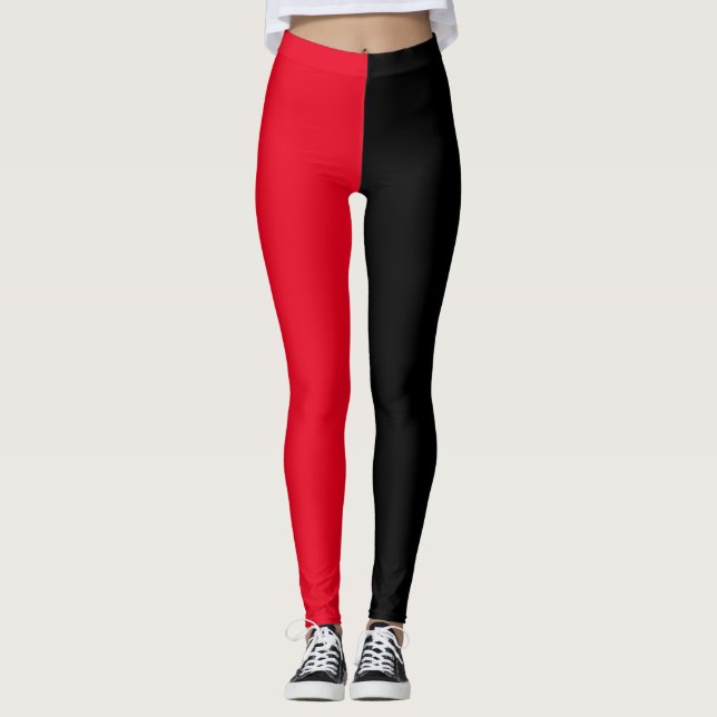 Red and black leggings (Front)