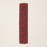 Red and Black Leopard Print Scarf<br><div class="desc">🥇AN ORIGINAL COPYRIGHT DESIGN by Donna Siegrist ONLY AVAILABLE ON ZAZZLE! Red and Black Leopard Print. Available in several colours. ⭐99% of my designs in my store are done in layers. This makes it easy for you to resize and move the graphics and text around so that it will fit...</div>