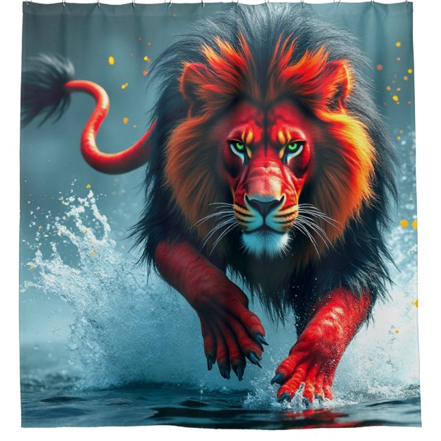 Red and Black Lion (Front)