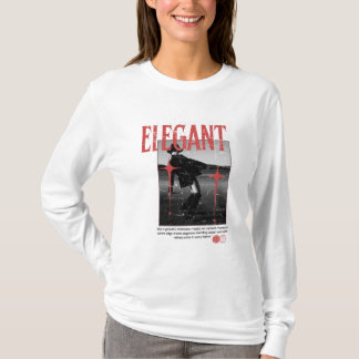 Red and Black Maximalist Urban Streetwear Design  T-Shirt