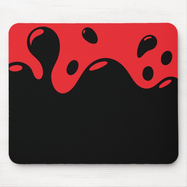 Red and Black Mouse Pad (Front)