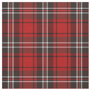 Red and Black Plaid Buffalo Check Pattern Fabric