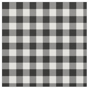 Red and Black Plaid Buffalo Check Pattern Fabric