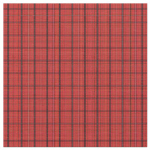 Red and Black Plaid Fabric