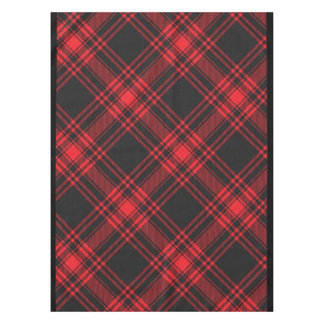 Red and Black Plaid Table Cloth (Front)