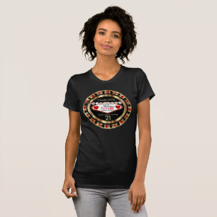 Red and Black Poker Birthday Chip T-Shirt