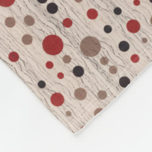Red and Black Polka Dot Blanket