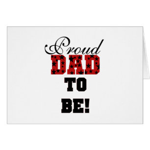 Red and Black Proud Dad to Be tshirts and Gifts