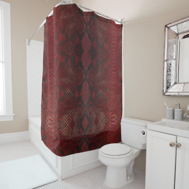 Red and Black Python Print (In Situ)