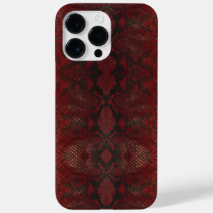 Red and Black Python Print Case-Mate iPhone 14 Pro Max Case