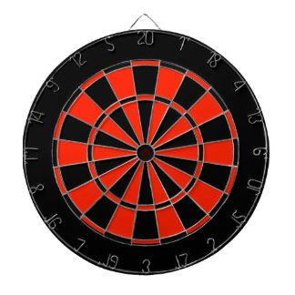 Red and Black Regulation Dartboard