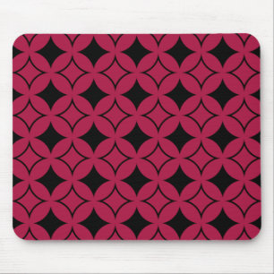 Red and black shippo mouse pad