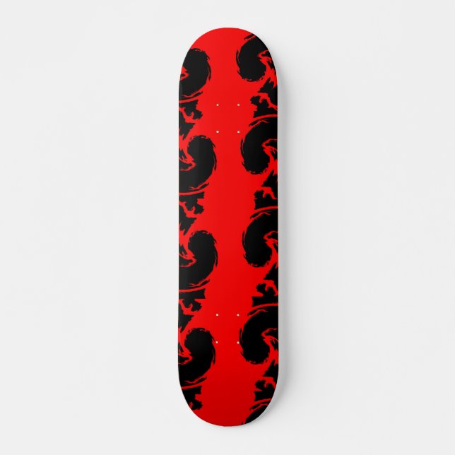 RED and BLACK Skateboard (Front)