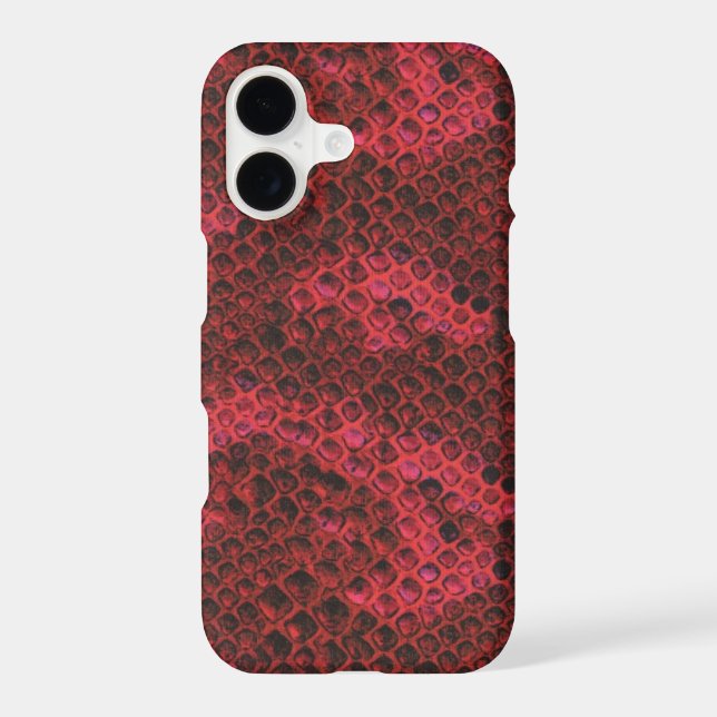 Red and Black Snake Skin Pattern (Back)