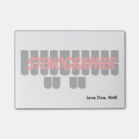 Red and Black Stenographer Steno Machine Keys