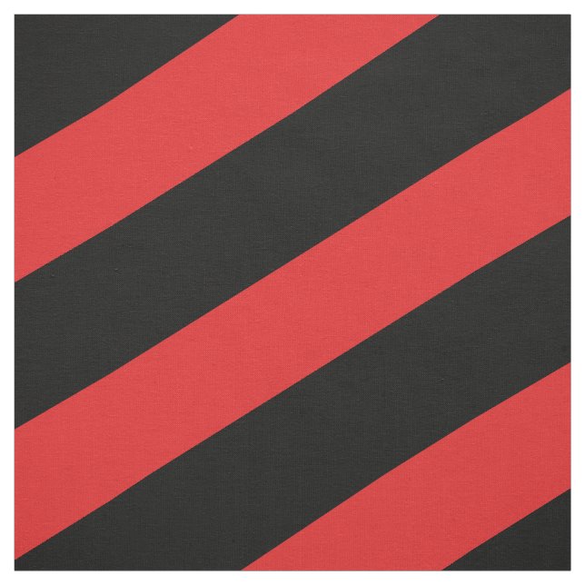Red and black striped pattern fabric (Swatch)
