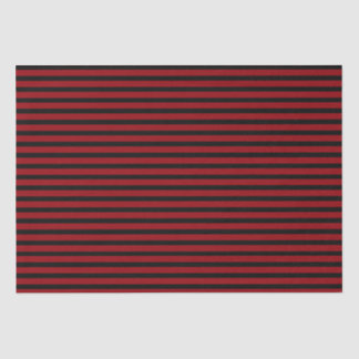 Red and Black Stripes Tissue Paper