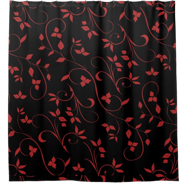 Red and Black Stunning Decorative Fern (Front)
