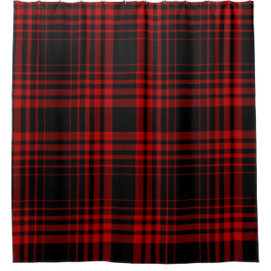 Red and black tartan plaid Scottish seamless patte