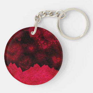 Red and Black Valentine's Day Key Chain