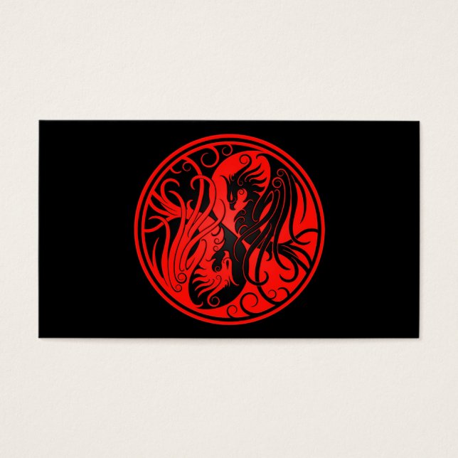 Red and Black Yin Yang Phoenix (Front)