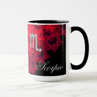 Red and Black Zodiac Sign Scorpio Mug