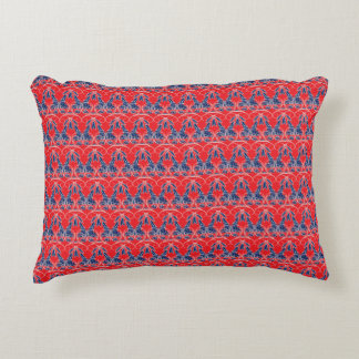 Red and blue Accent Pillow