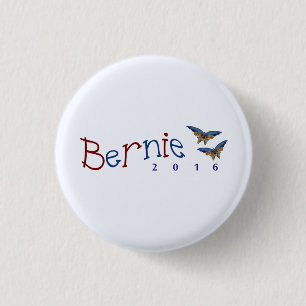Red and Blue Bernie Sanders for President Button