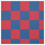 Red and blue chequerboard pattern fabric