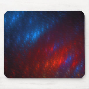 Red and Blue Fractal Mouse Pad