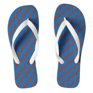 Red and Blue Geometric Flip Flops