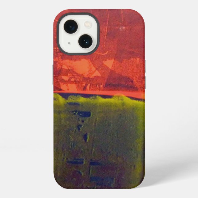 Red and Blue iPhone Case (Back)