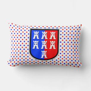 Red and Blue, it has to be Lumbar Pillow