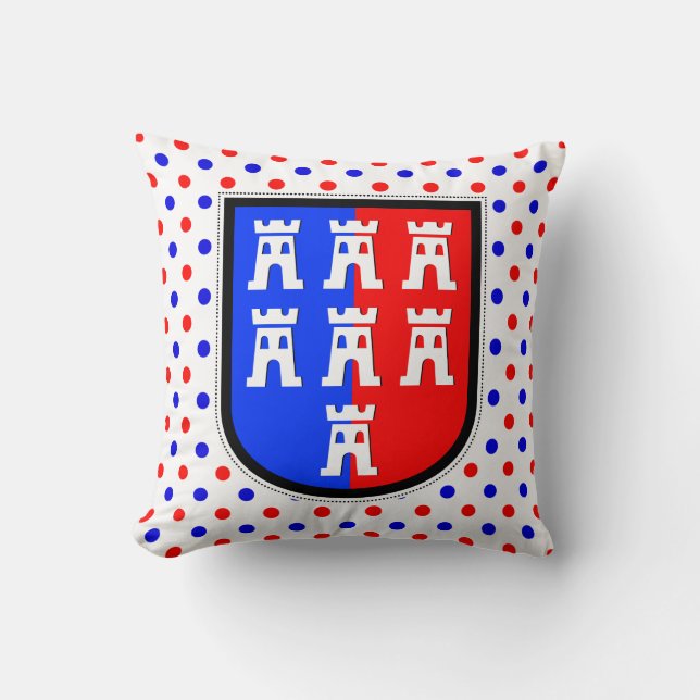 Red and Blue, it has to be Throw Pillow (Front)