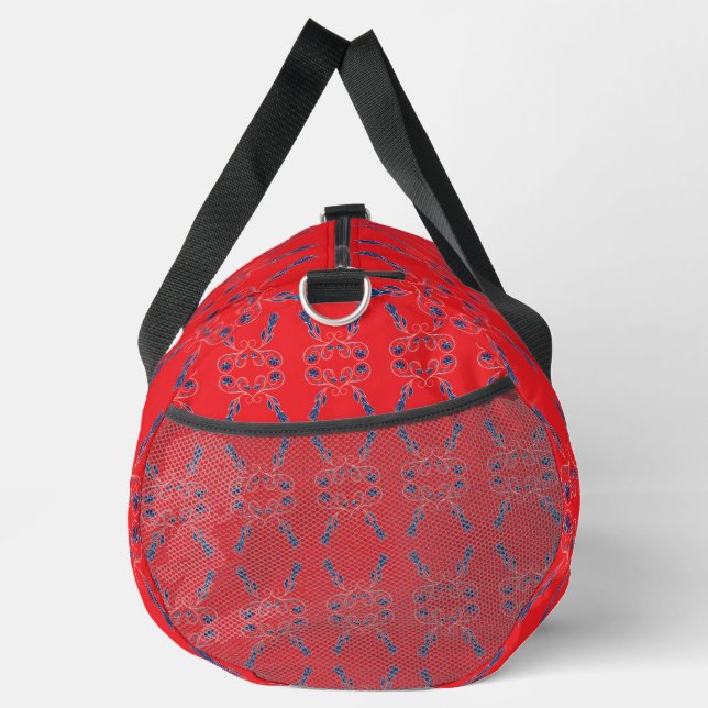 Red and Blue Large Duffle Bag (Right)